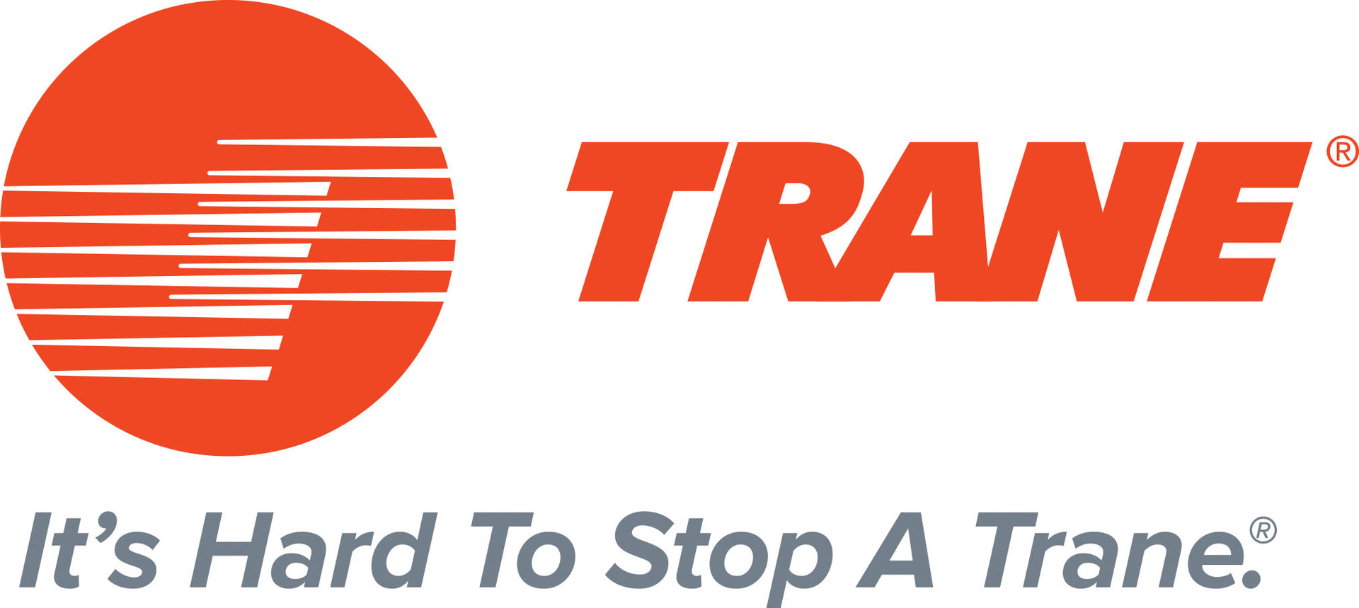 Trane Hard to Stop A Trane Logo